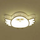 Cartoon Acrylic Ceiling Light For Kindergarten With White Flush Mount Fixture / C