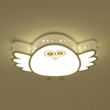 Cartoon Acrylic Ceiling Light For Kindergarten With White Flush Mount Fixture / C
