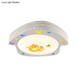 Cartoon Acrylic Flush Mount Ceiling Light For Nursing Room - White House Design