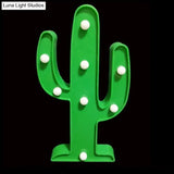 Cartoon Animal And Plant Led Night Light - Battery Operated Green Wall Lamp