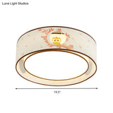 Cartoon Flush Mount Ceiling Light: Acrylic Fixture For Kindergarten