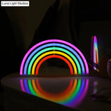 Cartoon Led Table Light: Artistic Plastic Lamp For Bedroom With Battery Power - Neon Wall Lighting