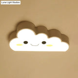 Cartoon Nursery Led Ceiling Light With Cloud Acrylic Shade