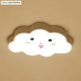 Cartoon Nursery Led Ceiling Light With Cloud Acrylic Shade