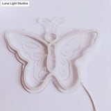 Cartoon Shape Led Wall Night Light For Bedroom - Festive White Plastic Decorative Lighting