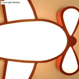 Cartoon Style Propeller Plane Ceiling Light For Kid’s Bedroom