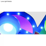 Cartoon Toy Windmill Ceiling Lamp With Globe Shade - Perfect For Kindergarten And Playrooms