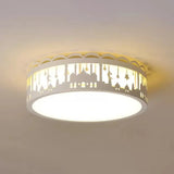 Castle Metal Flush Ceiling Light - Modern Style Lamp For Kids Bedroom White