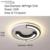 Ceiling Lights Round Shape Led Light For Bedroom Kids Luminaire Creative Lighting Fixture 48X48X5Cm