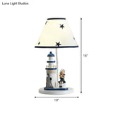 Chara - Kids Cartoon Table Light Resin 1 Head Children Room Task Lighting In
