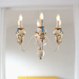 Charming White Cartoon Man Metal Chandelier - Ideal For Dining Room & Hanging Lights