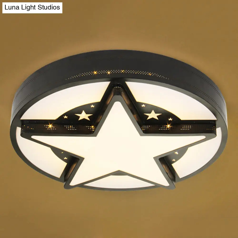 Children’s Bedroom Starry Sky Flush Mount Ceiling Light