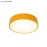 Children’s Led Ceiling Flushmount In Fun Colors: Circular Acrylic Fixture