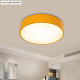 Children’s Led Ceiling Flushmount In Fun Colors: Circular Acrylic Fixture