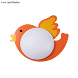 Children’s Led Ceiling Mount Light With Wooden Cartoon Pattern - Ideal For Kindergarten