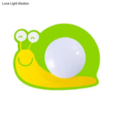 Children’s Led Ceiling Mount Light With Wooden Cartoon Pattern - Ideal For Kindergarten