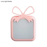 Childrens Light-Sensing Night Light - Gift-Shape Blue/Pink Plug-In Led Wall Lamp For Bedroom