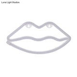 Childrens Red Lip Nightstand Light - Contemporary Led Plastic Wall Lighting For Fun And Modern Rooms