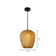 Chinese Hand-Woven Bamboo Pendant Light - Beige / B