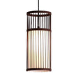 Chinese Style Bamboo Weaving Pendant Light - Wood Cage Hanging Lighting Fixture For Restaurants