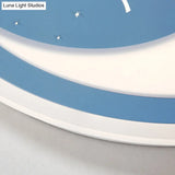 Chinese Valentine’s Day Led Flush Ceiling Light - Romantic Acrylic Lamp For Kid’s Bedroom