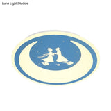 Chinese Valentine’s Day Led Flush Ceiling Light - Romantic Acrylic Lamp For Kid’s Bedroom