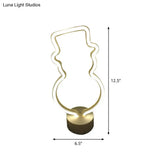 Christmas Night Light: Cartoon Style Plastic Led Wall Lighting For Kids Bedroom