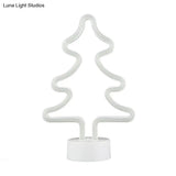 Christmas Night Light: Cartoon Style Plastic Led Wall Lighting For Kids Bedroom