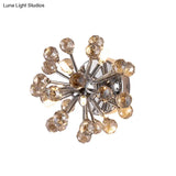 Chrome Sputnik Flushmount Crystal Ball Ceiling Light