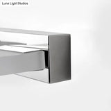 Chrome Wall Sconce With Brick Acrylic Shade For Bathroom Vanity - Choose From 2/3/5 Warm White