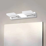 Chrome Wall Sconce With Brick Acrylic Shade For Bathroom Vanity - Choose From 2/3/5 Warm White