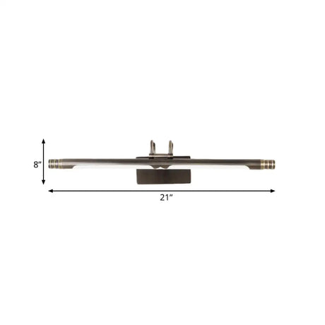 Classic Bronze Led Vanity Light In White/Warm 21/26 Width