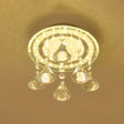Clear Crystal Led Flush Mount Ceiling Lamp For Hallways
