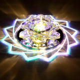 Clear Crystal Led Flush Mount Ceiling Light - Modern Hallway Lighting / Multi Color