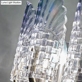 Clear Crystal Wall Sconce - Modern 2-Light Fixture For Living Room