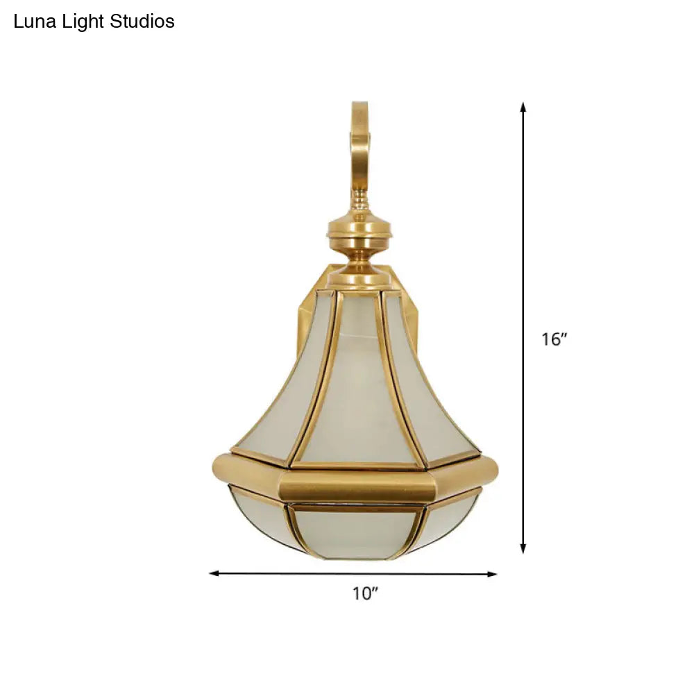 Clear/Textured White/Cream Glass Gourd Sconce Lamp - Bedside Wall Lighting Fixture