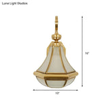Clear/Textured White/Cream Glass Gourd Sconce Lamp - Bedside Wall Lighting Fixture