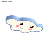 Cloudy Kid Bedroom Ceiling Light - Acrylic Cartoon Flush Mount