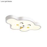 Cloudy Kid Bedroom Ceiling Light - Acrylic Cartoon Flush Mount -  Luna Light Studios