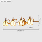 Colonial Style Vanity Lights With Metal Arms For Bathroom Mirrors