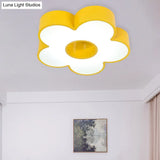 Colorful Acrylic Flower Led Ceiling Light For Kindergarten