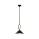 Colorful Cone Hanging Light Macaron Pendant Ceiling Lamp For Dining Table 1 / Black