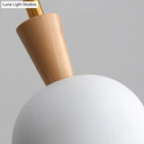 Colorful Macaron Pendant Light With Metal Shade - Industrial Hanging Lamp