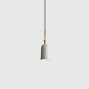 Colorful Macaron Pendant Light With Metal Shade - Industrial Hanging Lamp Green / 4’