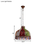 Colorful Metal Pendant Chandelier With Multiple Bulb Options 14.5/17/23.5 Width