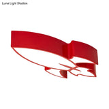 Colorful Rocket Led Flushmount Ceiling Light - Children’s Style Lighting