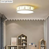 Colorful Round Ceiling Light For Kindergarten With Acrylic Flush Mount