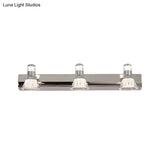 Conic Sconce Light - Contemporary Style Aluminum Vanity Lighting With 2/3/4 Warm/White Lights For