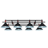 Conical Island Metal Pendant Ceiling Light - Industrial Style With Decorative Billiards Accent 8 /