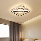 Contemporary Acrylic Ceiling Light: Led Flush Mount Lamp In Warm/White Light Square/Rectangular